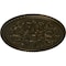 Ekena Millwork Bradford Ceiling Medallion (Fits Canopies up to 6 5/8"), Hand-Painted Green Gold, 32 5/8"OD x 2"P CM32BRGGS - alternate 4